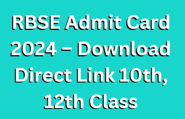 RBSE Admit Card 2024